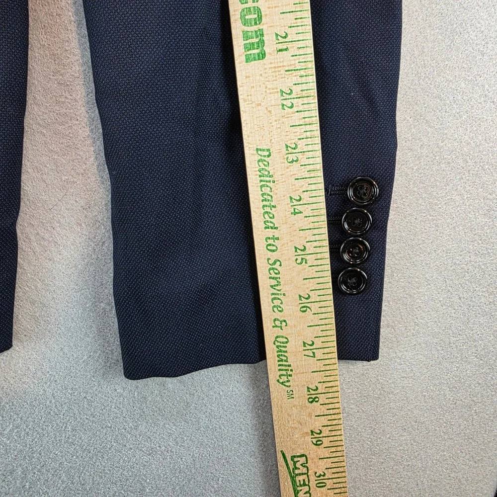 Indochino Mens Navy Blue Wool Blazer Sport Coat Jacket Yaletown 50 Men's size 41